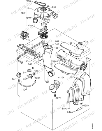 Взрыв-схема стиральной машины Arthurmartinelux AW1257S - Схема узла Turbodry